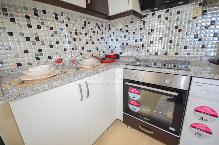 اطلالة بحر - شقة غرفتين وصالة - بعيدة عن البحر 100 م - في مهموتلار / الانيا 