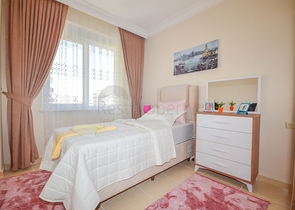 اطلالة بحر - شقة غرفتين وصالة - بعيدة عن البحر 100 م - في مهموتلار / الانيا 