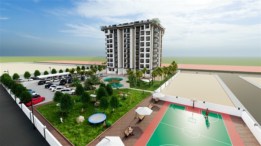 بالاقساط دون فوائد - شقق ضمن مجمع قيد الانشاء - في منطقة غازي باشا / الانيا 