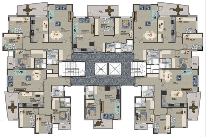بالاقساط دون فوائد - شقق ضمن مجمع قيد الانشاء - في منطقة غازي باشا / الانيا 