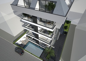 فرصة استثمارية - مجمع قيد الانشاء في مركز الانيا 