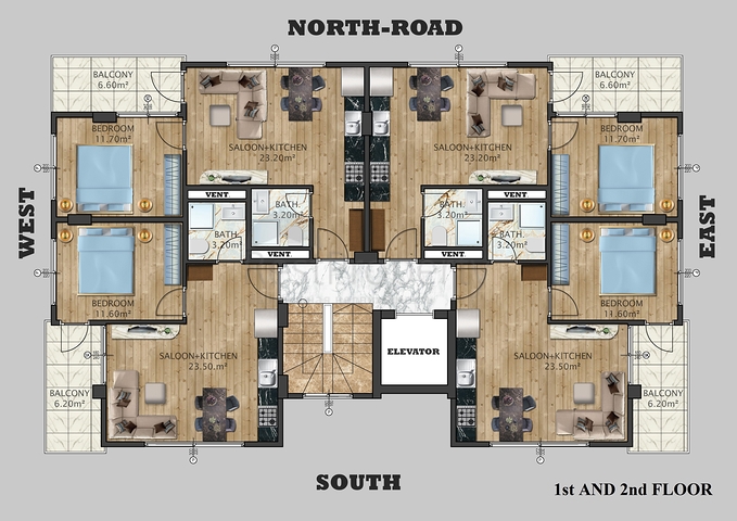 بالاقساط دون فوائد - مجمع سكني قيد الانشاء - قريب من البحر -في مركز الانيا 