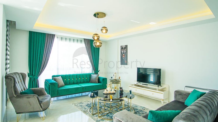 اطلالة بحر - دوبلكس فاخرة من تصميم 2 غرفة وصالة - في كاستل / الانيا 