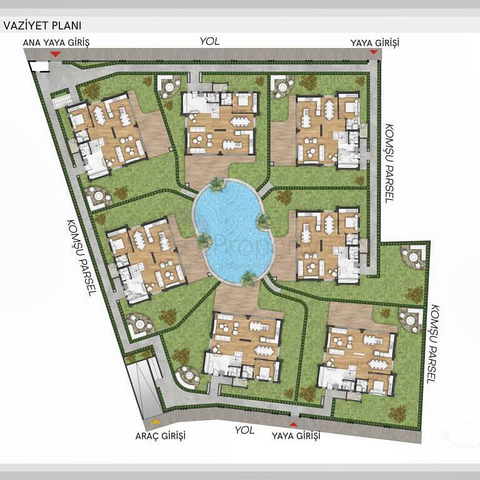 مشروع فلل فاخرة في منطقة مراد باشا (أنطاليا)