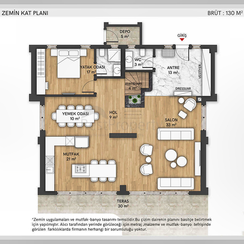 مشروع فلل فاخرة في منطقة مراد باشا (أنطاليا)