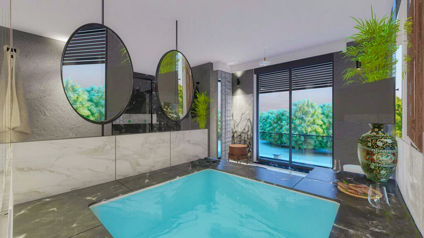 مشروع فلل فاخرة في منطقة مراد باشا (أنطاليا)