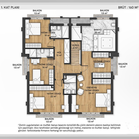 مشروع فلل فاخرة في منطقة مراد باشا (أنطاليا)