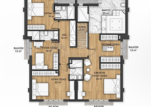 مشروع فلل فاخرة في منطقة مراد باشا (أنطاليا)