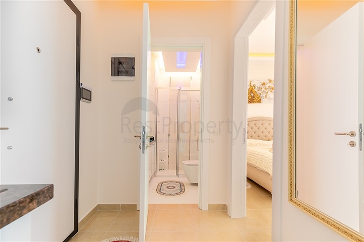 مجمع بخدمات 5 نجوم - شقة مفروشة تصميم 1+1 - في مهموتلار / الانيا 