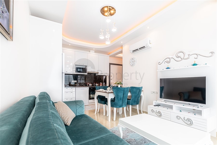 مجمع بخدمات 5 نجوم - شقة مفروشة تصميم 1+1 - في مهموتلار / الانيا 