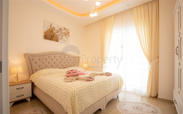 مجمع بخدمات 5 نجوم - شقة مفروشة تصميم 1+1 - في مهموتلار / الانيا 