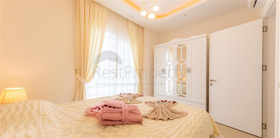 مجمع بخدمات 5 نجوم - شقة مفروشة تصميم 1+1 - في مهموتلار / الانيا 