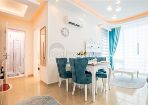 مجمع بخدمات 5 نجوم - شقة مفروشة تصميم 1+1 - في مهموتلار / الانيا 