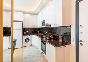 مجمع بخدمات 5 نجوم - شقة مفروشة تصميم 1+1 - في مهموتلار / الانيا 