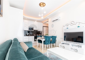 مجمع بخدمات 5 نجوم - شقة مفروشة تصميم 1+1 - في مهموتلار / الانيا 