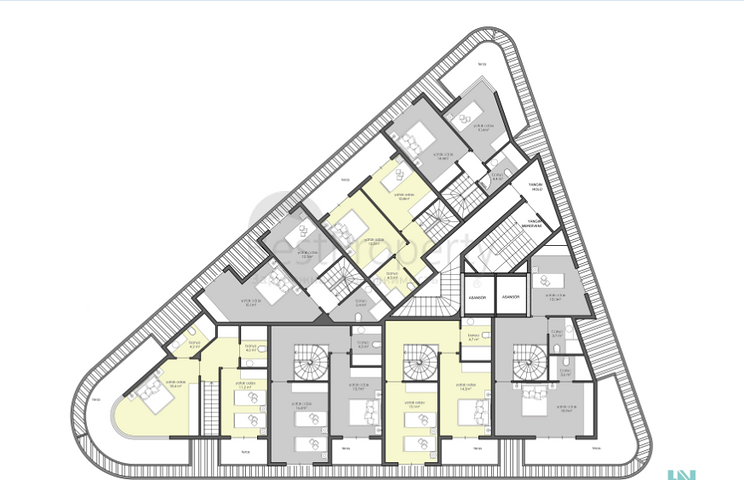 تصميم حديث وانيق - مجمع قيد الانشاء في مركز الانيا 