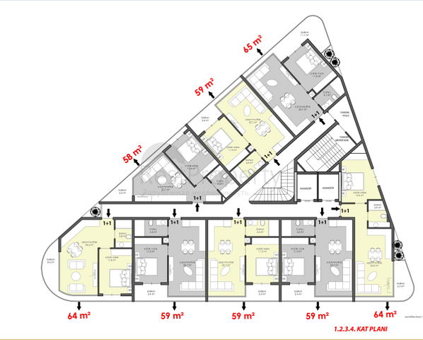 تصميم حديث وانيق - مجمع قيد الانشاء في مركز الانيا 