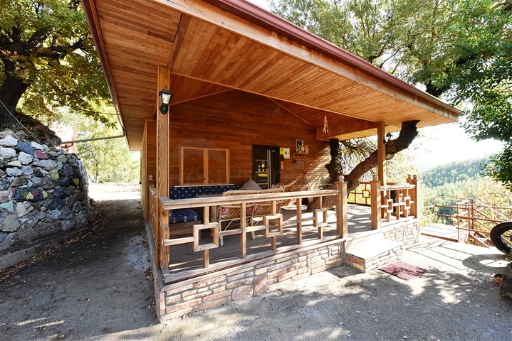 منزل خشبي مميز بين احضان الطبيعة - مع ارض زراعية مساحة 4 دونم ونصف -في ديمرتاش / الانيا 