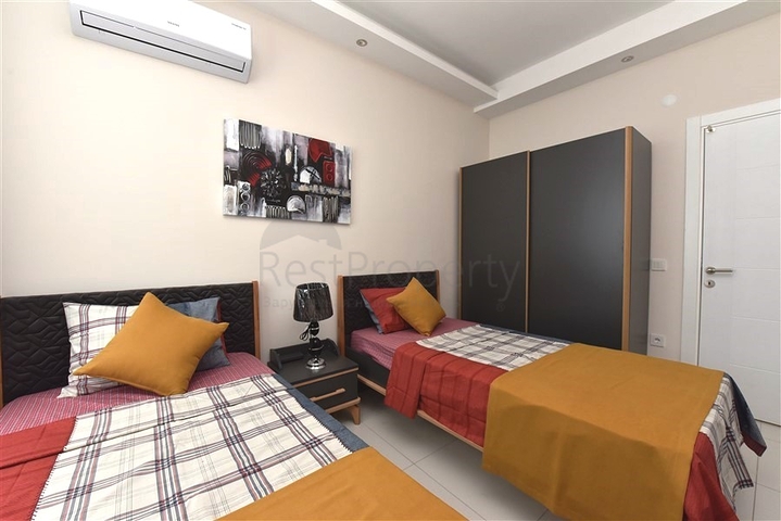 ضمن مجمع سكني حديث - قريب من البحر - شقة غرفتين وصالة في منطقة كارجي جاك / الانيا 