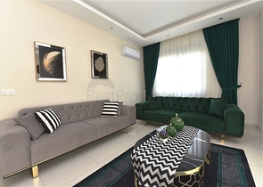 ضمن مجمع سكني حديث - قريب من البحر - شقة غرفتين وصالة في منطقة كارجي جاك / الانيا 