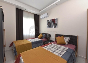 ضمن مجمع سكني حديث - قريب من البحر - شقة غرفتين وصالة في منطقة كارجي جاك / الانيا 