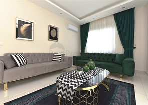 ضمن مجمع سكني حديث - قريب من البحر - شقة غرفتين وصالة في منطقة كارجي جاك / الانيا 