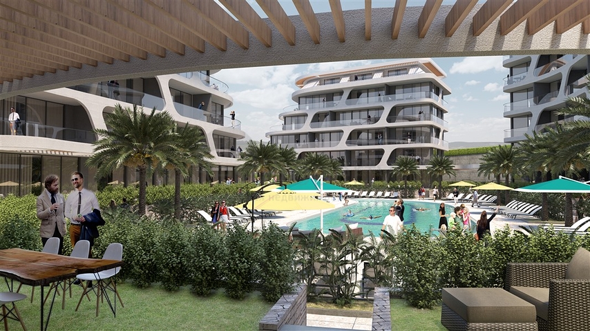 مجمع بتصميم حديث -بالاقساط دون فوائد -في منطقة اوبا / الانيا 