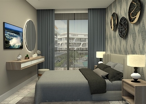 مجمع بتصميم حديث -بالاقساط دون فوائد -في منطقة اوبا / الانيا 