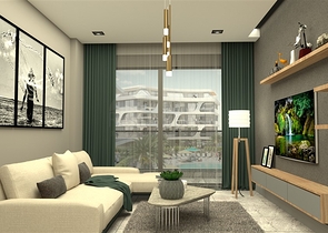 مجمع بتصميم حديث -بالاقساط دون فوائد -في منطقة اوبا / الانيا 