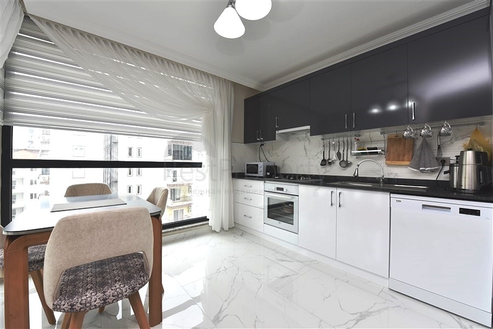 شقة سكنية فاخرة - 2  غرفة وصالة -مفروشة - ضمن مجمع سكني جديد -في مهموتلار / الانيا 