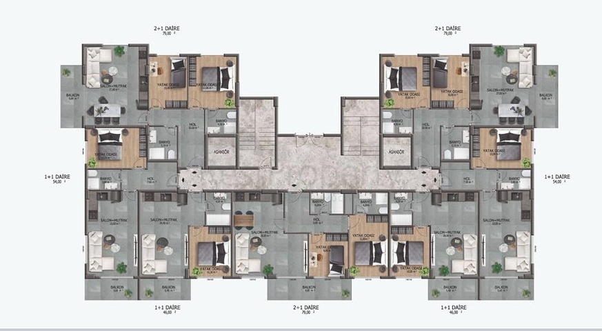 بالاقساط دون فوائد - شقق بأسعار مناسبة ضمن مجمع قيد الانشاء - في افسلار / الانيا 