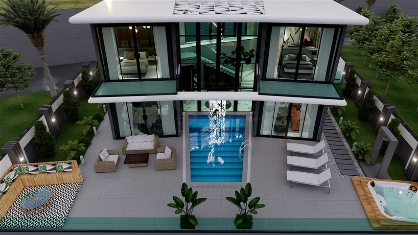 فيلا قيد الانشاء - تصميم عصري حديث - في كارجي جاك / الانيا 