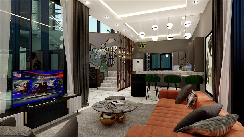 فيلا قيد الانشاء - تصميم عصري حديث - في كارجي جاك / الانيا 