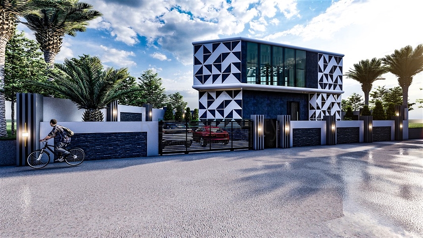 فيلا قيد الانشاء - تصميم عصري حديث - في كارجي جاك / الانيا 