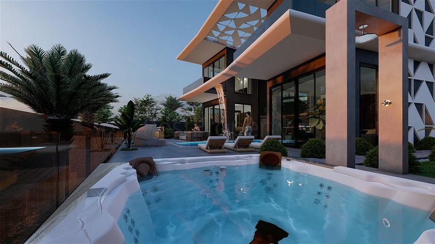 فيلا قيد الانشاء - تصميم عصري حديث - في كارجي جاك / الانيا 