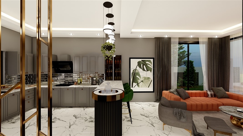 فيلا قيد الانشاء - تصميم عصري حديث - في كارجي جاك / الانيا 