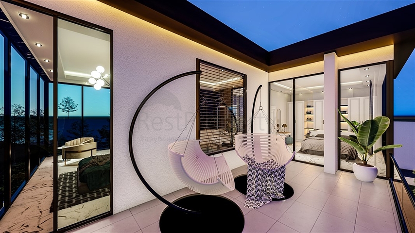 مناسبة للحصول على الجنسية - اطلالة بحر -فيلا فاخرة بتصميم حديث- قيد الانشاء - في كارجي جاك / الانيا