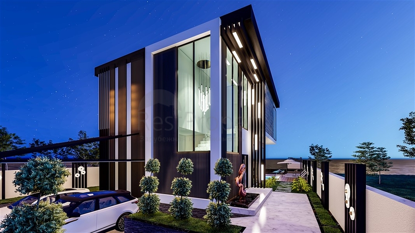 مناسبة للحصول على الجنسية - اطلالة بحر -فيلا فاخرة بتصميم حديث- قيد الانشاء - في كارجي جاك / الانيا