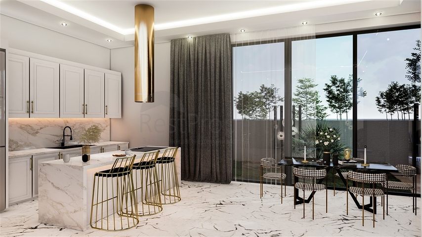 مناسبة للحصول على الجنسية - اطلالة بحر -فيلا فاخرة بتصميم حديث- قيد الانشاء - في كارجي جاك / الانيا