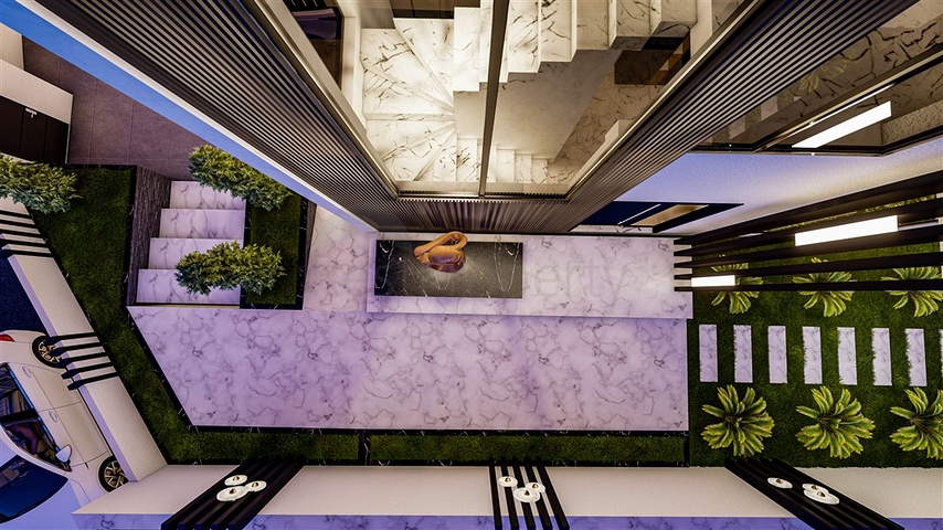 مناسبة للحصول على الجنسية - اطلالة بحر -فيلا فاخرة بتصميم حديث- قيد الانشاء - في كارجي جاك / الانيا