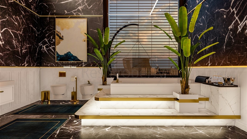 مناسبة للحصول على الجنسية - اطلالة بحر -فيلا فاخرة بتصميم حديث- قيد الانشاء - في كارجي جاك / الانيا