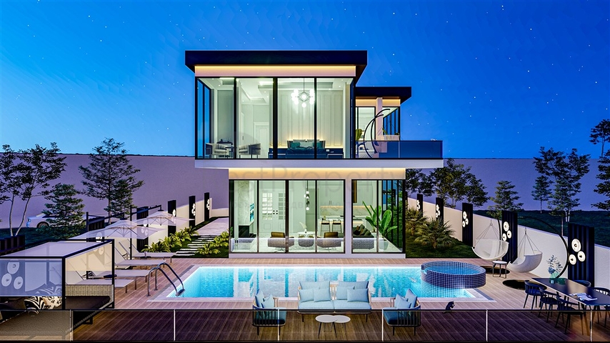 مناسبة للحصول على الجنسية - اطلالة بحر -فيلا فاخرة بتصميم حديث- قيد الانشاء - في كارجي جاك / الانيا