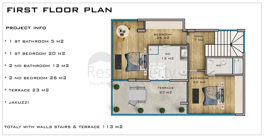مناسبة للحصول على الجنسية - اطلالة بحر -فيلا فاخرة بتصميم حديث- قيد الانشاء - في كارجي جاك / الانيا