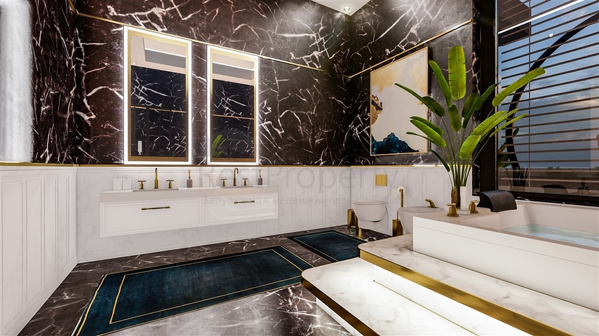 مناسبة للحصول على الجنسية - اطلالة بحر -فيلا فاخرة بتصميم حديث- قيد الانشاء - في كارجي جاك / الانيا