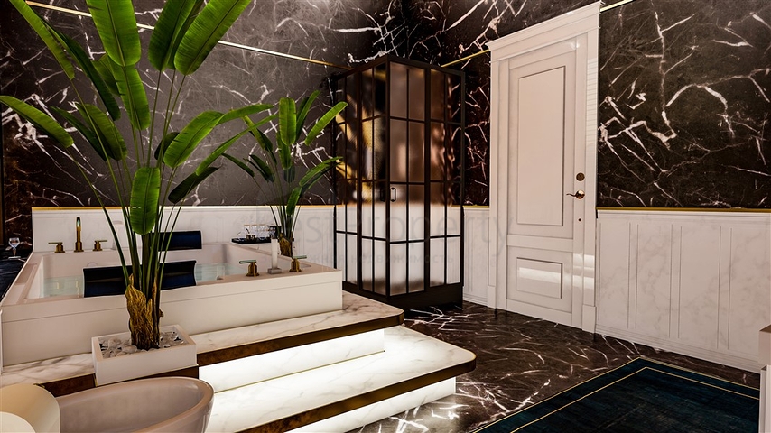 مناسبة للحصول على الجنسية - اطلالة بحر -فيلا فاخرة بتصميم حديث- قيد الانشاء - في كارجي جاك / الانيا