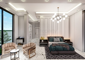 مناسبة للحصول على الجنسية - اطلالة بحر -فيلا فاخرة بتصميم حديث- قيد الانشاء - في كارجي جاك / الانيا