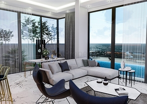 مناسبة للحصول على الجنسية - اطلالة بحر -فيلا فاخرة بتصميم حديث- قيد الانشاء - في كارجي جاك / الانيا