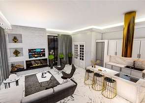 مناسبة للحصول على الجنسية - اطلالة بحر -فيلا فاخرة بتصميم حديث- قيد الانشاء - في كارجي جاك / الانيا