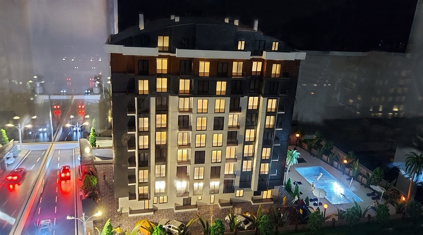 شقق 1 + 1 ، 2 + 1 ، 3 + 1 في منزل مريح في أنطاليا