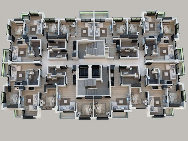 شقق 1 + 1 ، 2 + 1 ، 3 + 1 في منزل مريح في أنطاليا